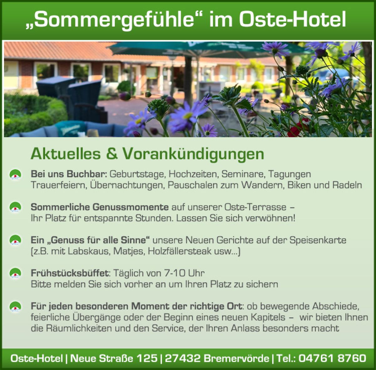Oste Hotel PopUp